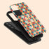 Retro Custom 3D Initials Galaxy Case